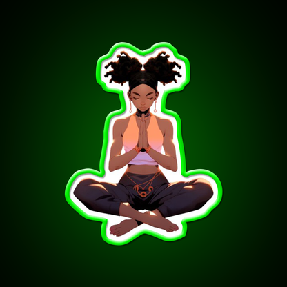 Yoga Pose Yoga Led Neon Sign For Wellness Space Neon Decor Rgb Color