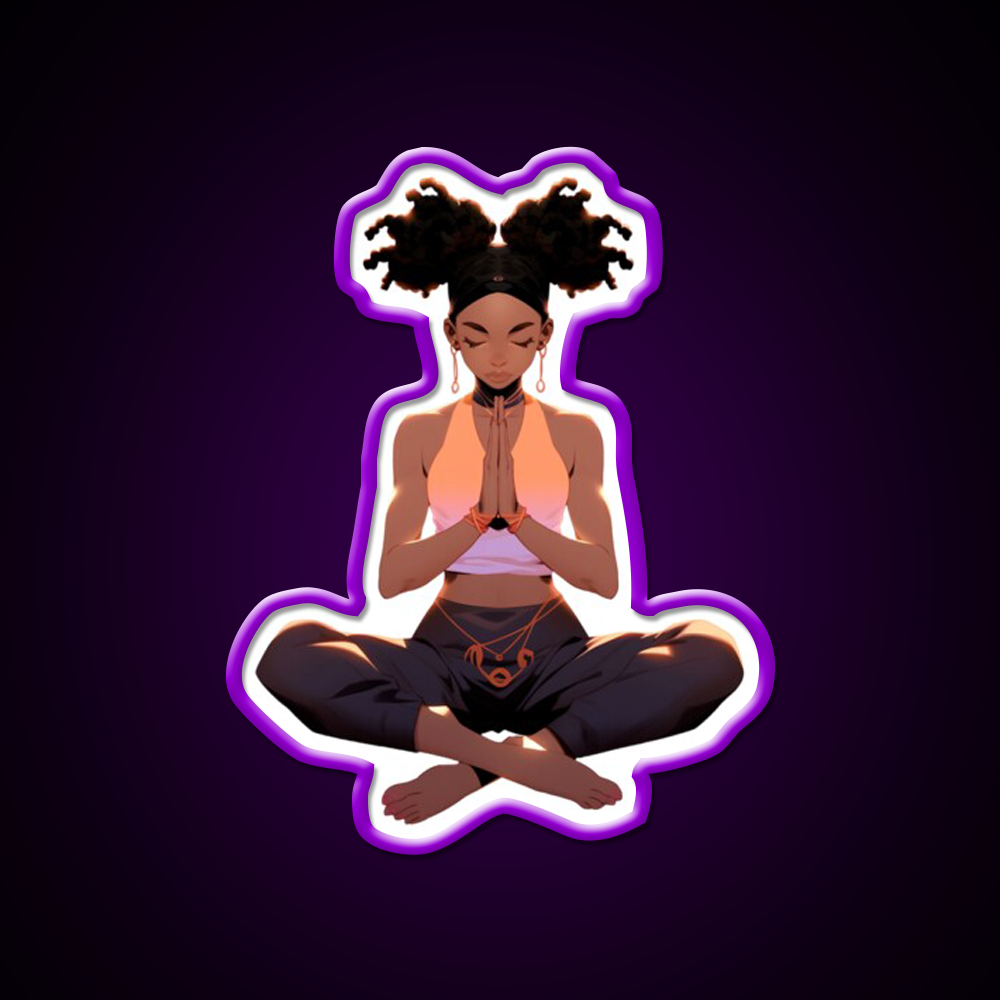 Yoga Pose Yoga Led Neon Sign For Wellness Space Neon Decor Rgb Color