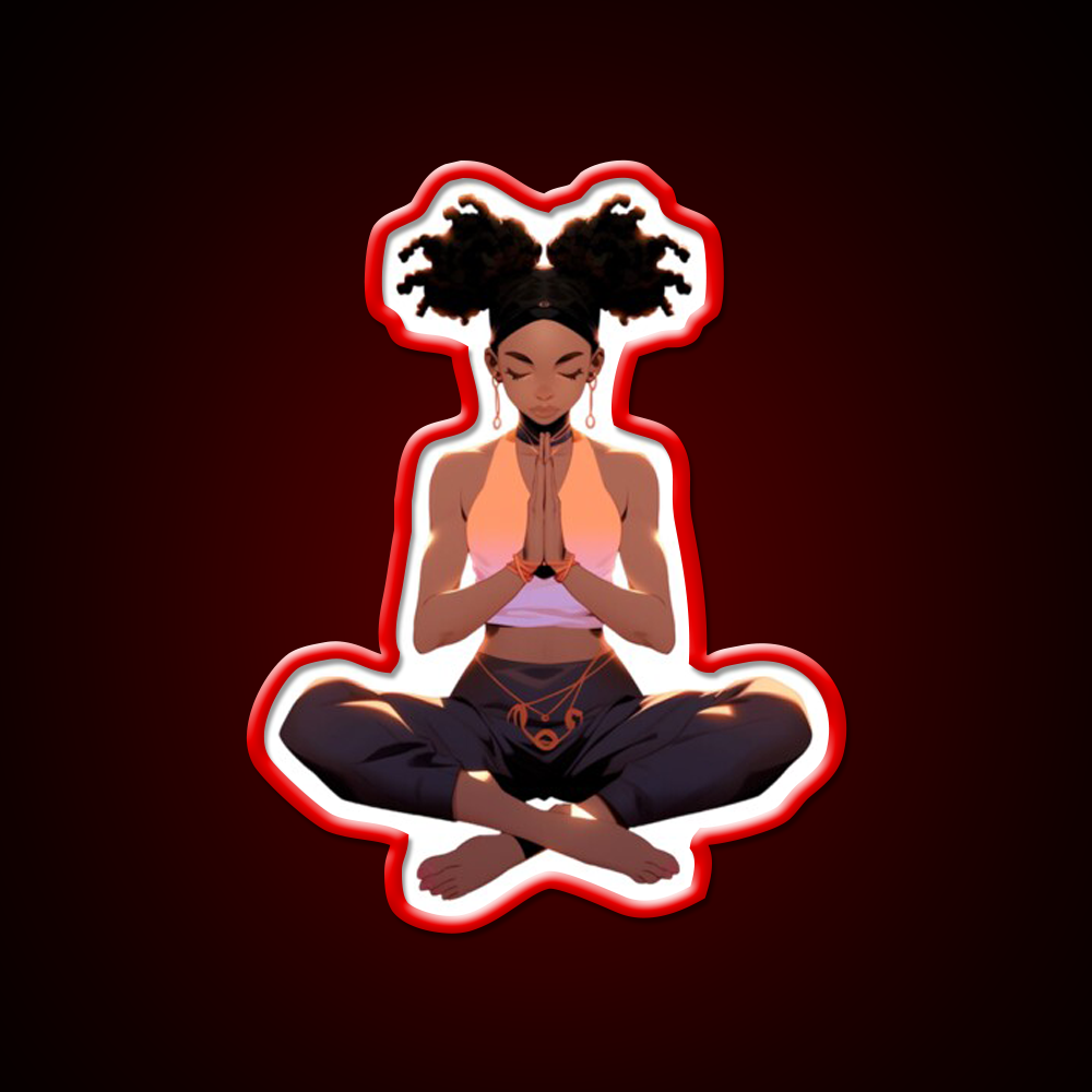 Yoga Pose Yoga Led Neon Sign For Wellness Space Neon Decor Rgb Color