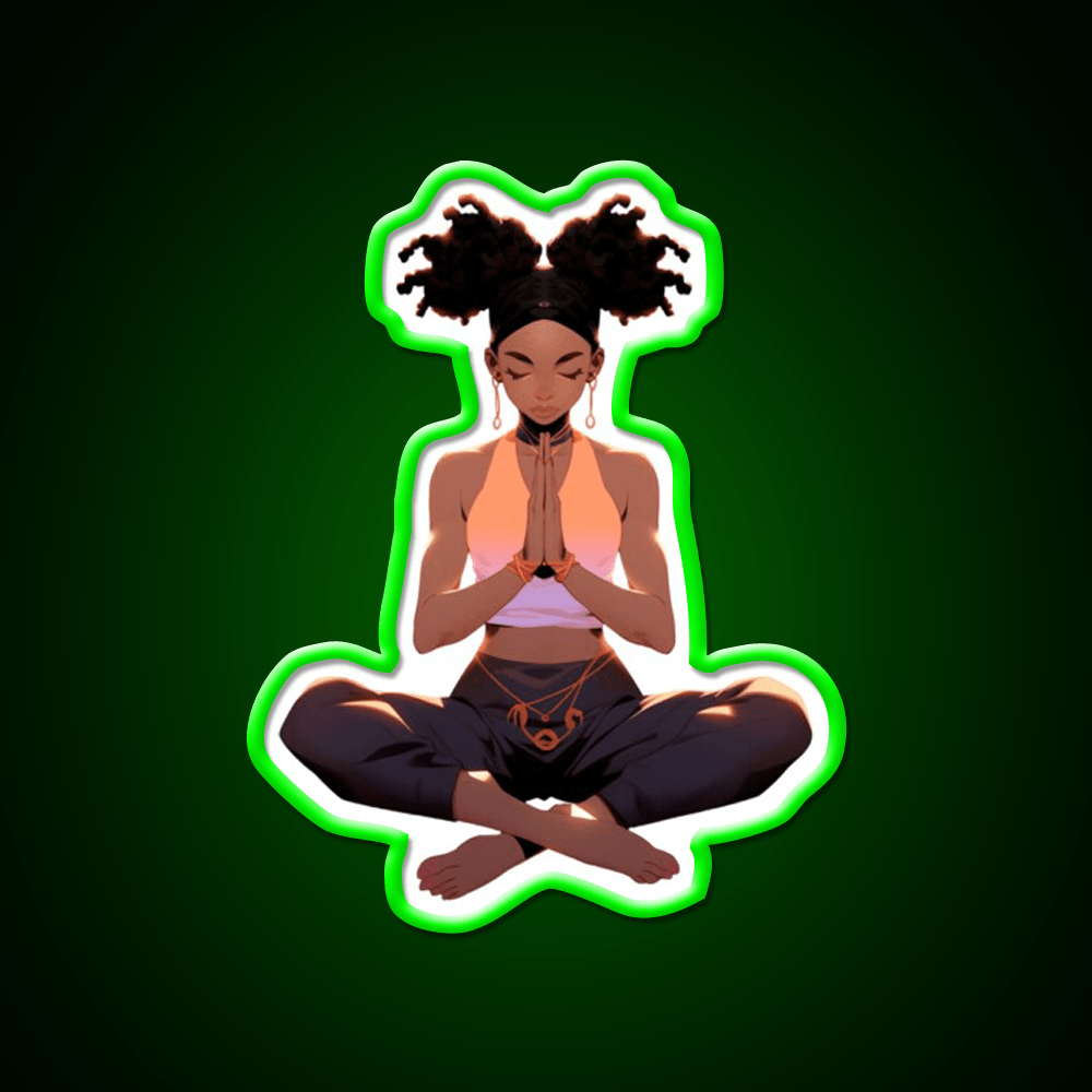 Yoga Pose Yoga Led Neon Sign For Wellness Space Neon Decor Rgb Color - Shineneon