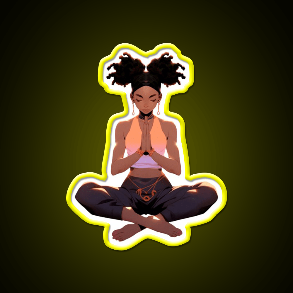 Yoga Pose Yoga Led Neon Sign For Wellness Space Neon Decor Rgb Color - Shineneon