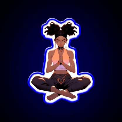 Yoga Pose Yoga Led Neon Sign For Wellness Space Neon Decor Rgb Color - Shineneon