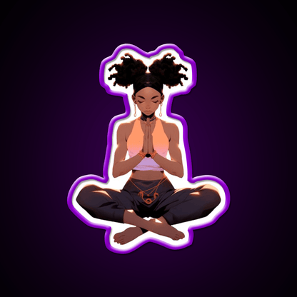Yoga Pose Yoga Led Neon Sign For Wellness Space Neon Decor Rgb Color - Shineneon