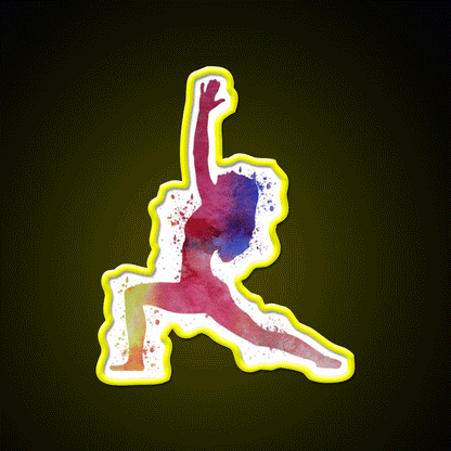 Yoga Pose Yoga Led Neon Sign For Wellness Space Rgb Color