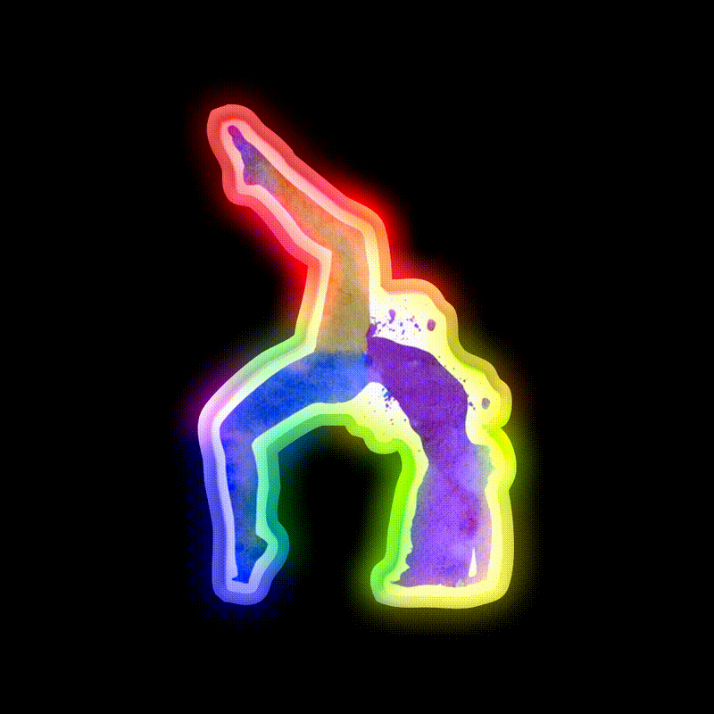 Yoga Pose Yoga Led Neon Sign For Wellness Space Wall Sign Rgb Color