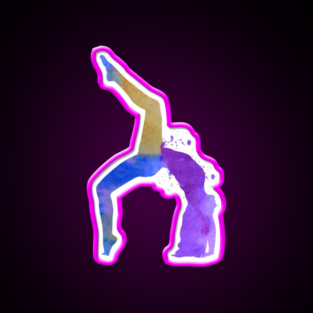 Yoga Pose Yoga Led Neon Sign For Wellness Space Wall Sign Rgb Color