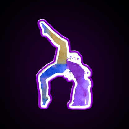 Yoga Pose Yoga Led Neon Sign For Wellness Space Wall Sign Rgb Color - Shineneon