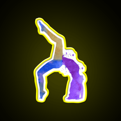 Yoga Pose Yoga Led Neon Sign For Wellness Space Wall Sign Rgb Color - Shineneon