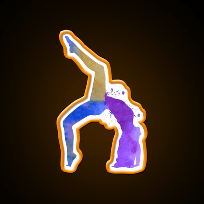 Yoga Pose Yoga Led Neon Sign For Wellness Space Wall Sign Rgb Color - Shineneon