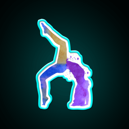 Yoga Pose Yoga Led Neon Sign For Wellness Space Wall Sign Rgb Color - Shineneon