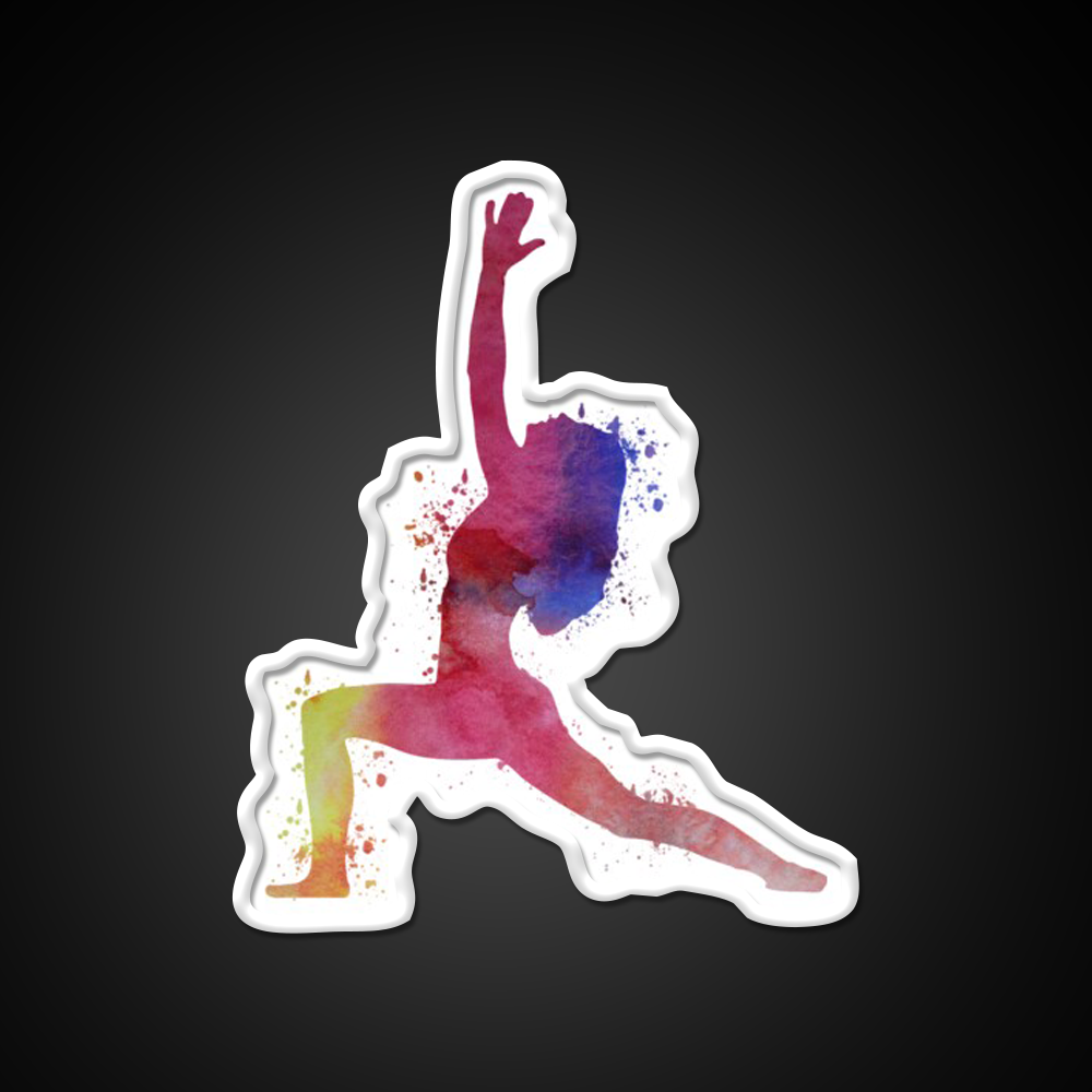 Yoga Pose Yoga Led Neon Sign For Wellness Space Rgb Color