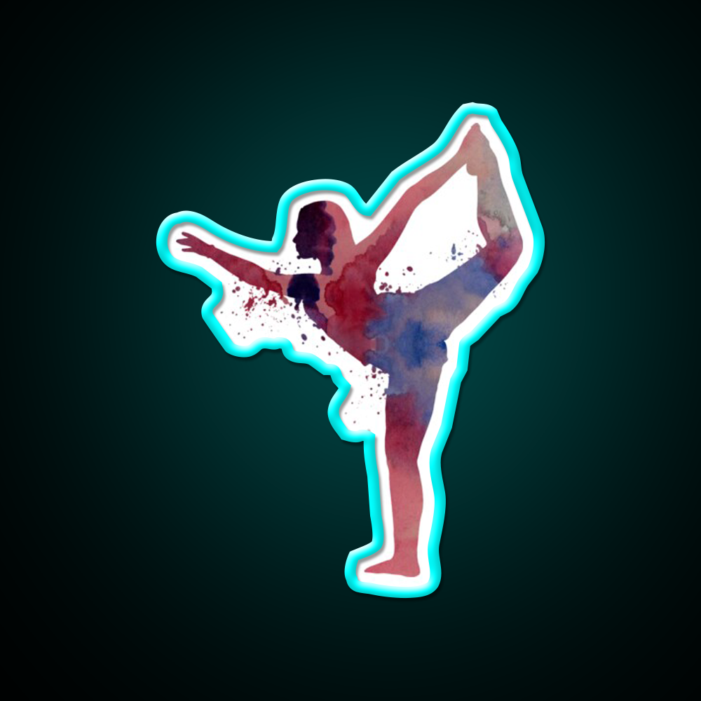 Yoga Pose Yoga Led Neon Sign For Wellness Space Yoga Studio Rgb Color