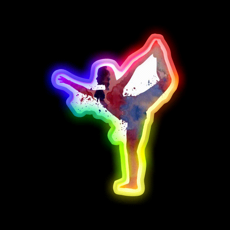 Yoga Pose Yoga Led Neon Sign For Wellness Space Yoga Studio Rgb Color