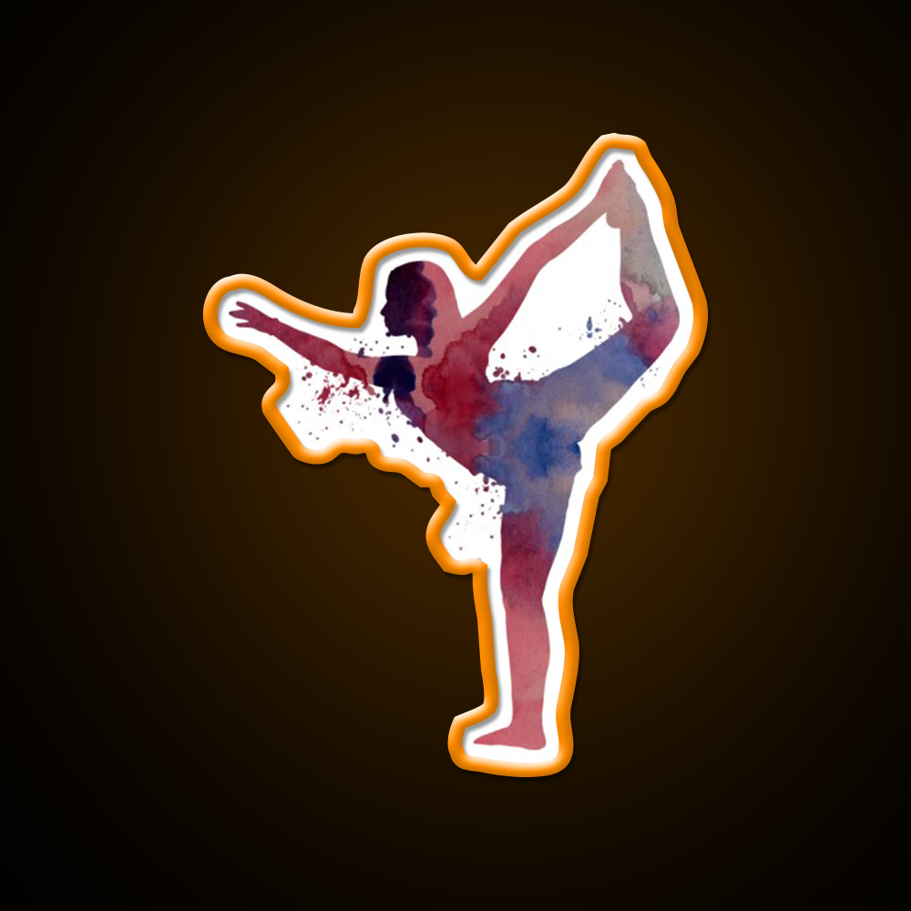 Yoga Pose Yoga Led Neon Sign For Wellness Space Yoga Studio Rgb Color