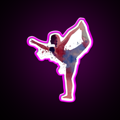 Yoga Pose Yoga Led Neon Sign For Wellness Space Yoga Studio Rgb Color