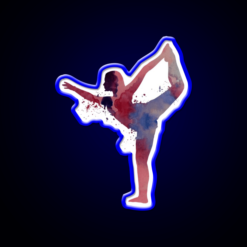 Yoga Pose Yoga Led Neon Sign For Wellness Space Yoga Studio Rgb Color - Shineneon