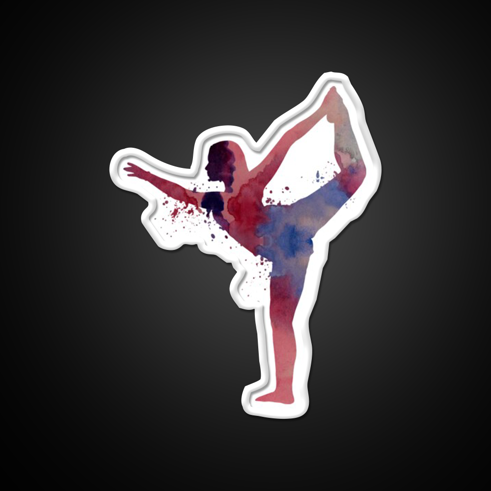 Yoga Pose Yoga Led Neon Sign For Wellness Space Yoga Studio Rgb Color