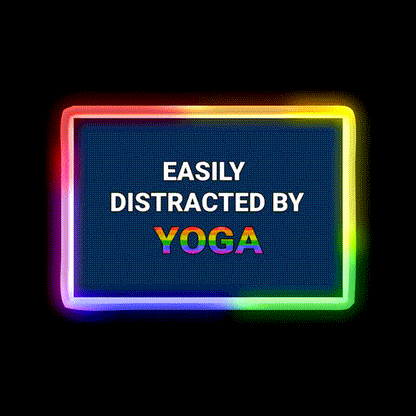 Yoga Pride Yoga Led Neon Sign For Wellness Space Rgb Color - LED neon sign close-up detail