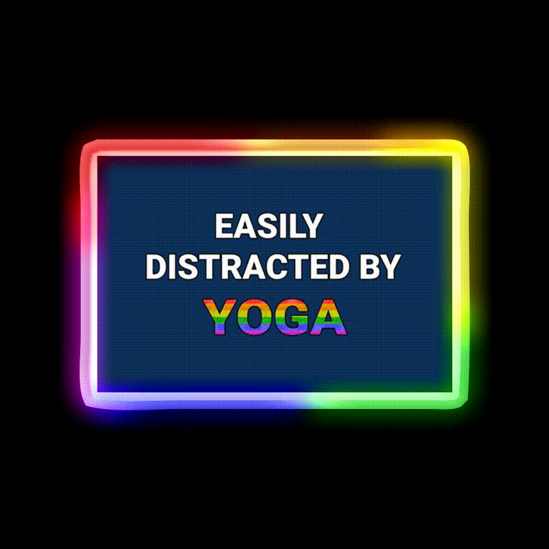 Yoga Pride Yoga Led Neon Sign For Wellness Space Rgb Color