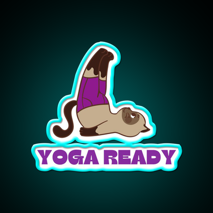 Yoga Ready Yoga Led Neon Sign For Wellness Space Rgb Color