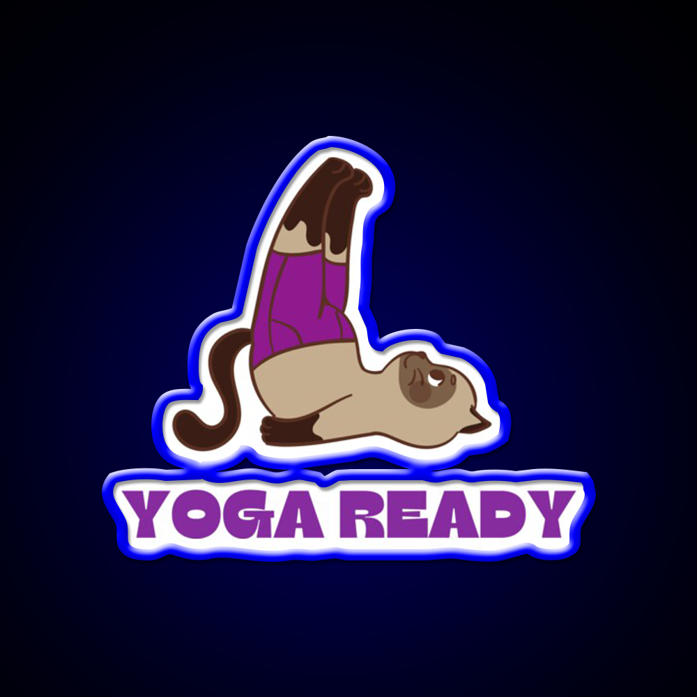 Yoga Ready Yoga Led Neon Sign For Wellness Space Rgb Color
