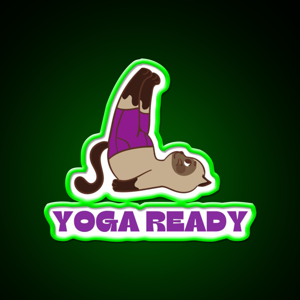 Yoga Ready Yoga Led Neon Sign For Wellness Space Rgb Color