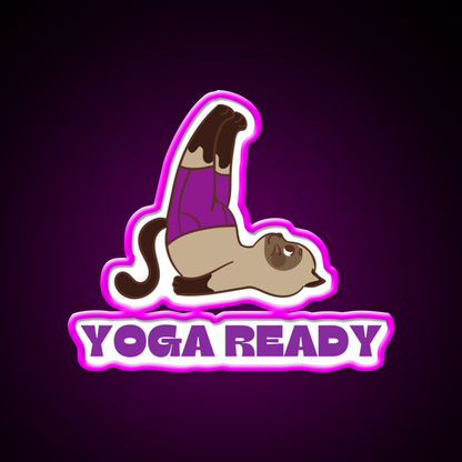Yoga Ready Yoga Led Neon Sign For Wellness Space Rgb Color