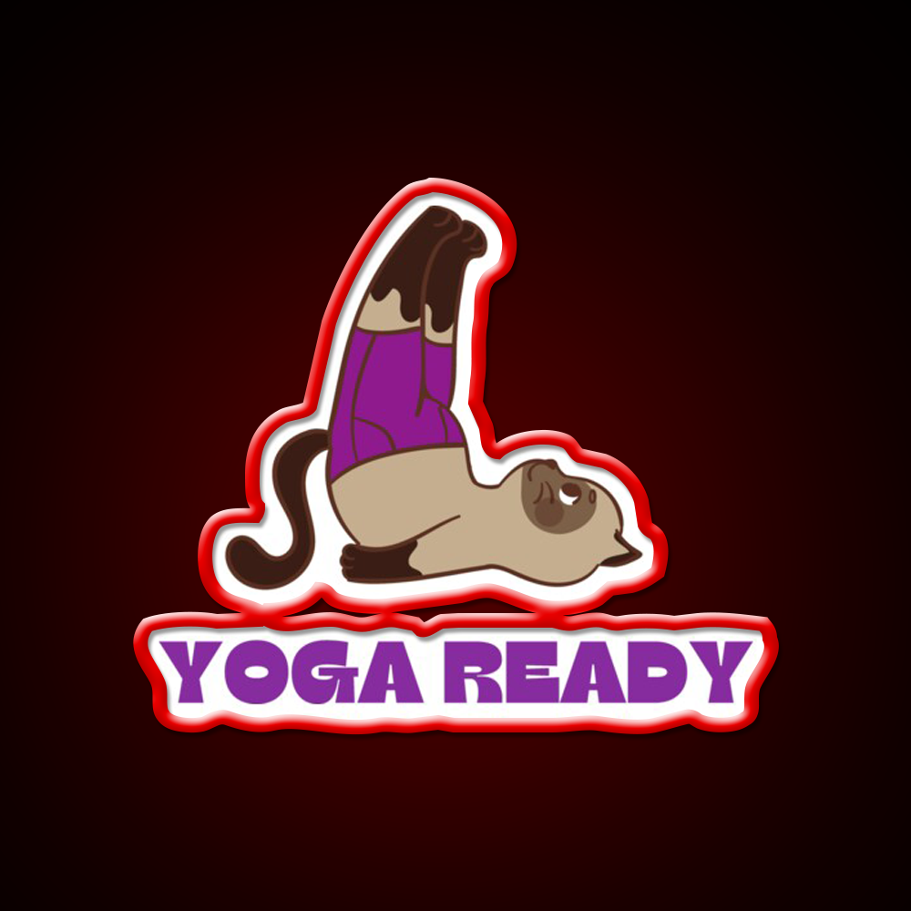 Yoga Ready Yoga Led Neon Sign For Wellness Space Rgb Color