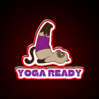 Yoga Ready Yoga Led Neon Sign For Wellness Space Rgb Color