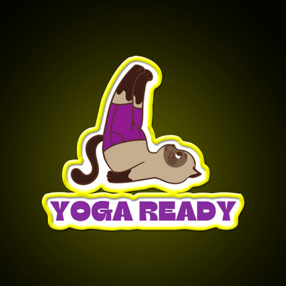 Yoga Ready Yoga Led Neon Sign For Wellness Space Rgb Color - Shineneon