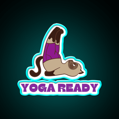 Yoga Ready Yoga Led Neon Sign For Wellness Space Rgb Color - Shineneon
