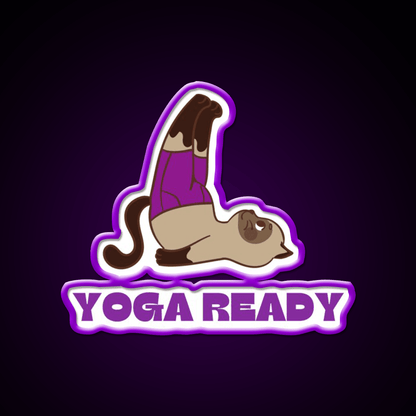 Yoga Ready Yoga Led Neon Sign For Wellness Space Rgb Color - Shineneon