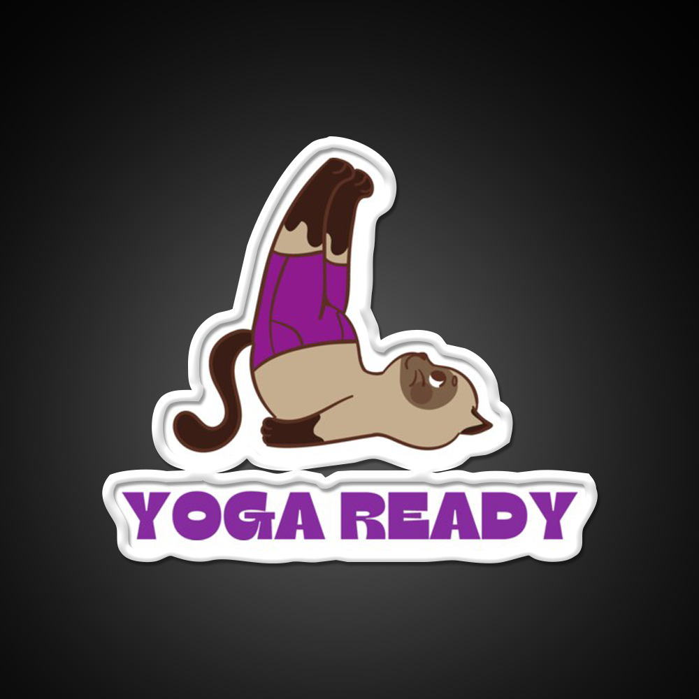 Yoga Ready Yoga Led Neon Sign For Wellness Space Rgb Color