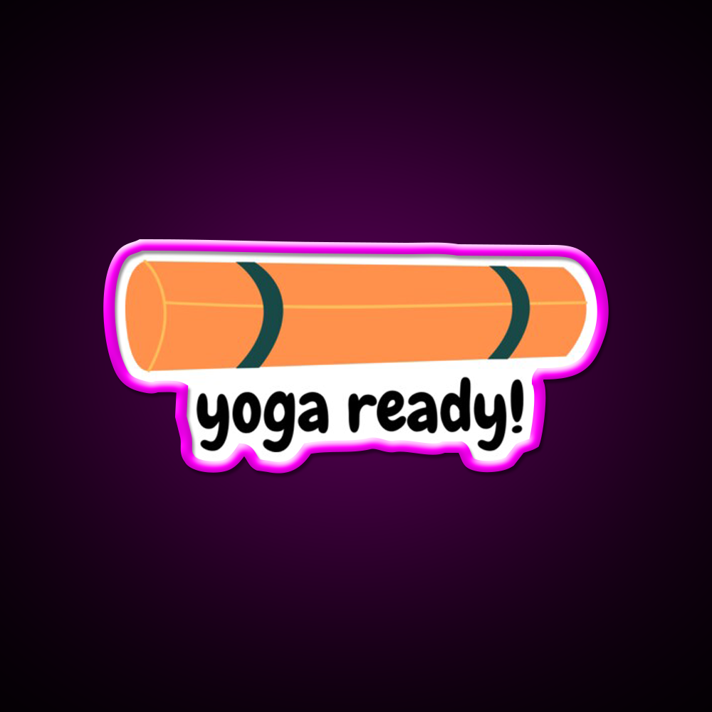 Yoga Ready Yoga Led Neon Sign For Wellness Space Yoga Studio Rgb Color