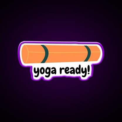Yoga Ready Yoga Led Neon Sign For Wellness Space Yoga Studio Rgb Color