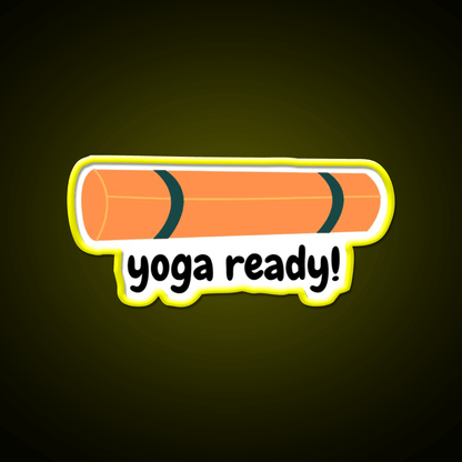 Yoga Ready Yoga Led Neon Sign For Wellness Space Yoga Studio Rgb Color - Shineneon