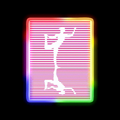 Yoga Reflection Natarajasana Dance Pose Asana Yoga Led Neon Sign Rgb Color - LED neon sign close-up detail