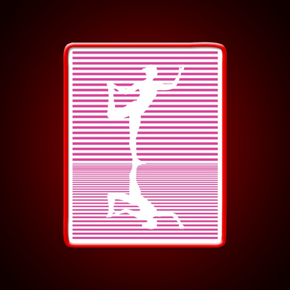 Yoga Reflection Natarajasana Dance Pose Asana Yoga Led Neon Sign Rgb Color - Shineneon