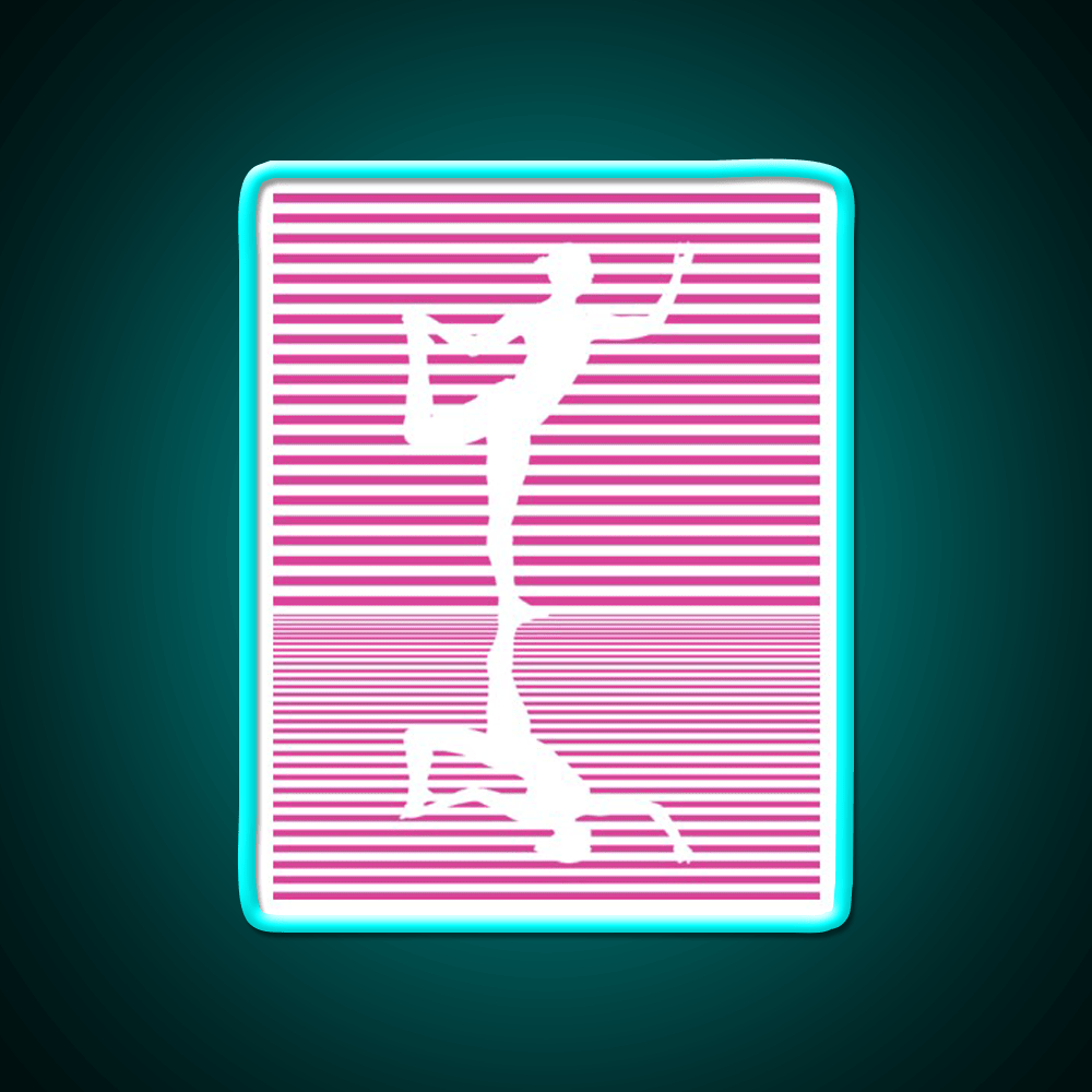 Yoga Reflection Natarajasana Dance Pose Asana Yoga Led Neon Sign Rgb Color - Shineneon