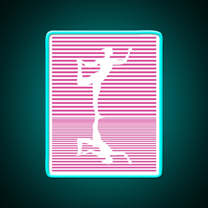 Yoga Reflection Natarajasana Dance Pose Asana Yoga Led Neon Sign Rgb Color - Shineneon