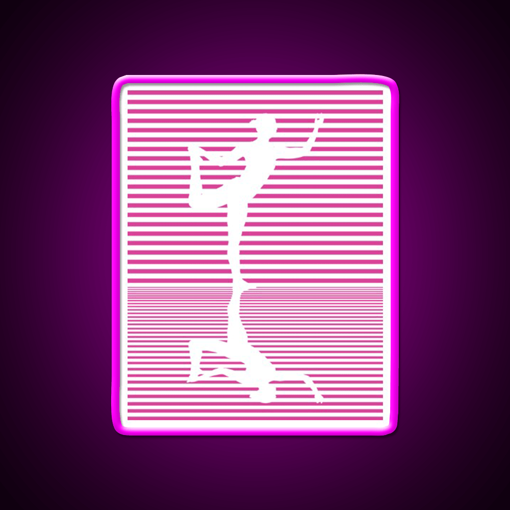 Yoga Reflection Natarajasana Dance Pose Asana Yoga Led Neon Sign Rgb Color - Shineneon