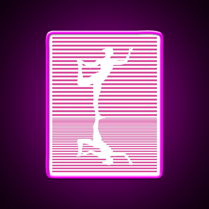 Yoga Reflection Natarajasana Dance Pose Asana Yoga Led Neon Sign Rgb Color - Shineneon