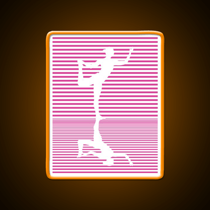 Yoga Reflection Natarajasana Dance Pose Asana Yoga Led Neon Sign Rgb Color - Shineneon
