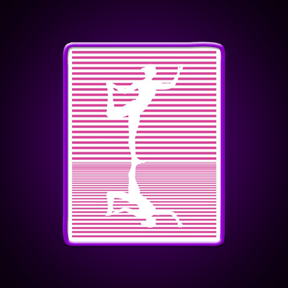 Yoga Reflection Natarajasana Dance Pose Asana Yoga Led Neon Sign Rgb Color - Shineneon