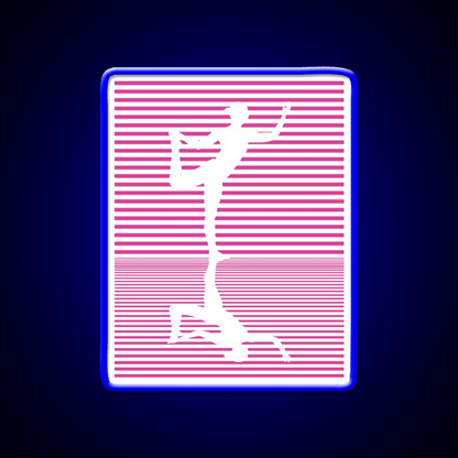 Yoga Reflection Natarajasana Dance Pose Asana Yoga Led Neon Sign Rgb Color - Shineneon