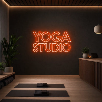 Yoga Studio LED Neon Sign size image