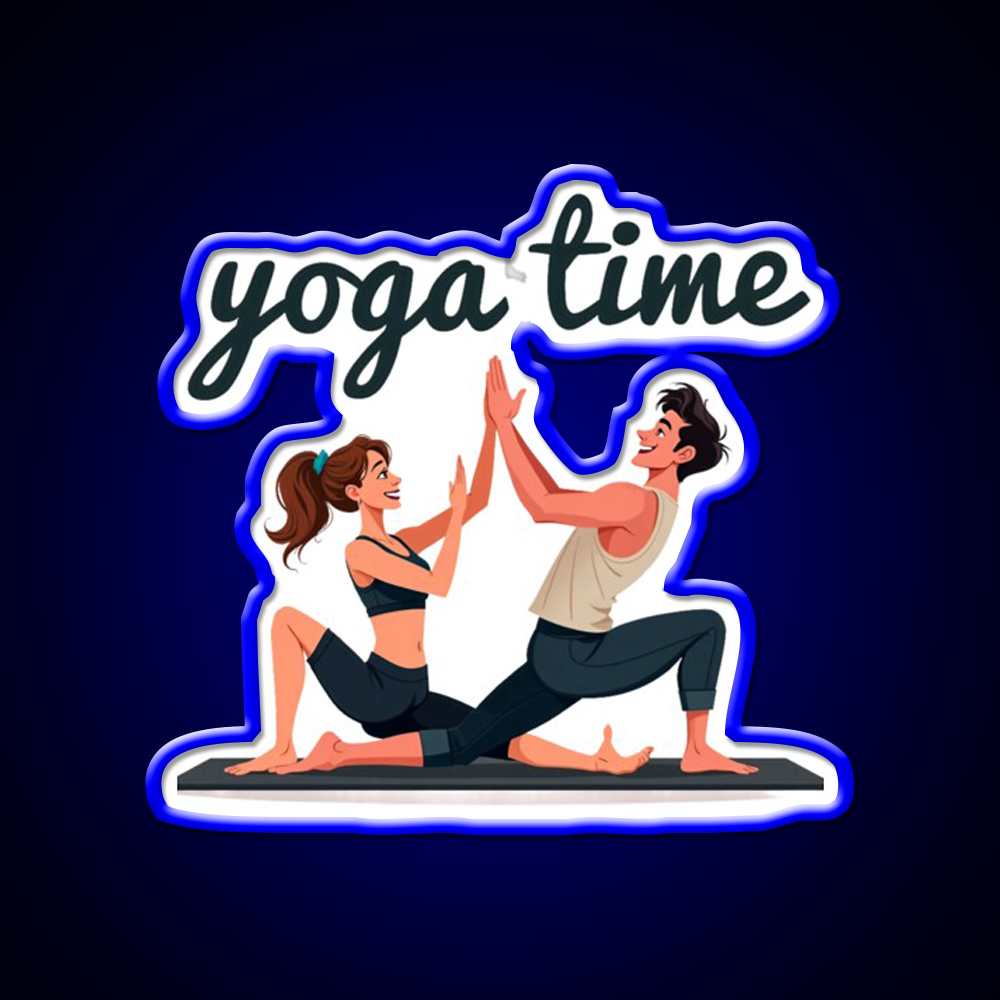 Yoga Time Yoga Led Neon Sign For Wellness Space Rgb Color