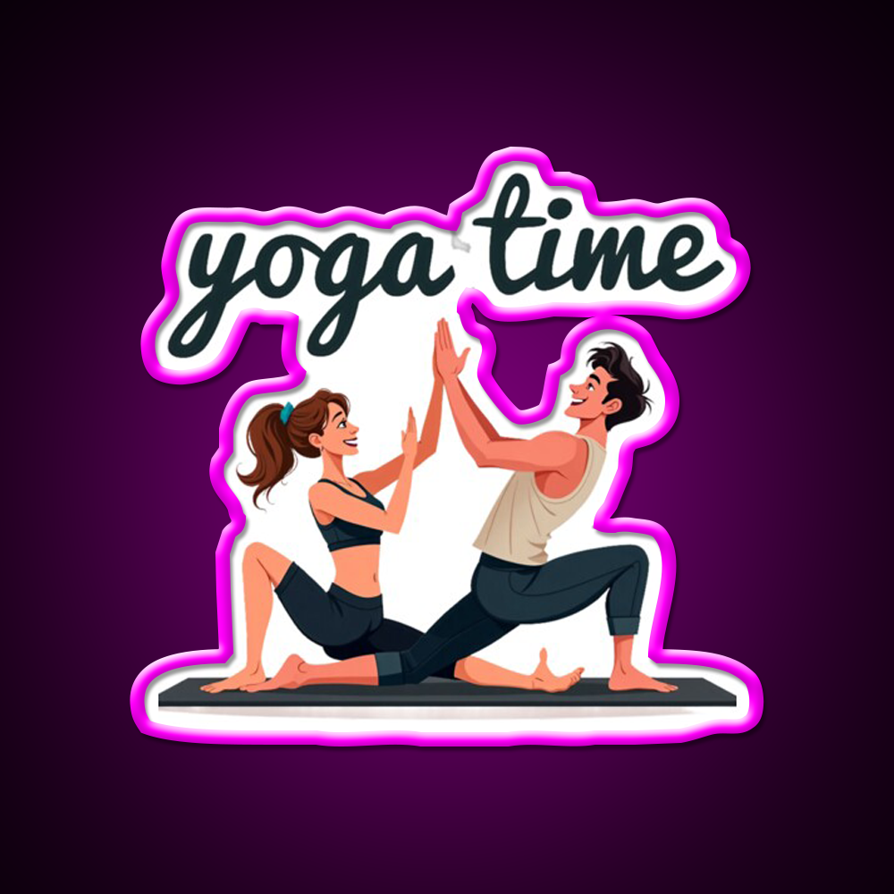 Yoga Time Yoga Led Neon Sign For Wellness Space Rgb Color