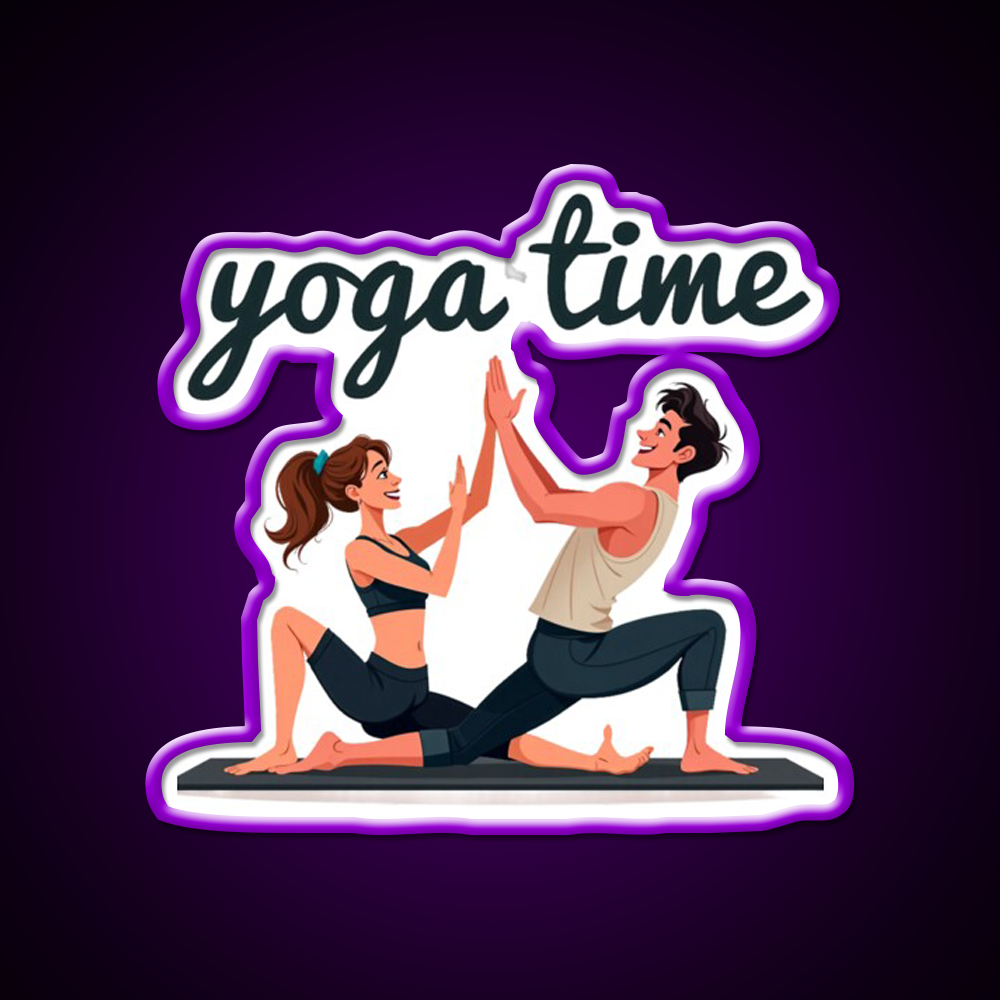 Yoga Time Yoga Led Neon Sign For Wellness Space Rgb Color