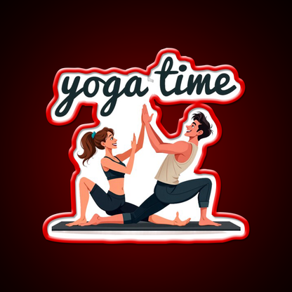 Yoga Time Yoga Led Neon Sign For Wellness Space Rgb Color